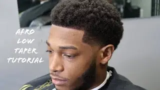 Afro Low Taper/Faded Beard Tutorial *Extremely Funny*🎨