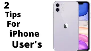 Tips For iPhone User's