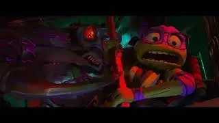 Teenage Mutant Ninja Turtles: Mutant Mayhem (2023)- Donatello Gets His Stick Taken And Gets......