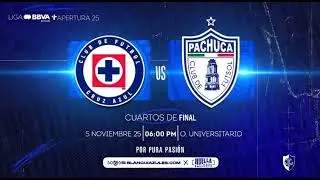 LIGA MX FEMENIL AP2025 4OS DE FINAL DE IDA CRU AZUL FEMENIL VS TUZAS PRESENTADO POR 