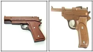 How to make wooden Toy pistols unique woodworking gun mini designs 🔫
