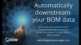 Downstream your DDM data to your ERP or MRP system.