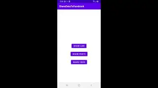 Share data to Facebook from Android App Example