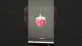 Make a 3D Strawberry w me 🍓👀✨ 