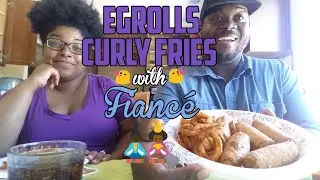 ASMR // MUKBANG: 🍴Eat with us Egg rolls Curly 🍟fries & and Lemon thins