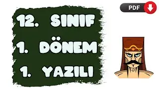12. Sınıf İnkılap Tarihi 1. Dönem 1.Yazılı Soruları 