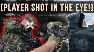 AIRSOFT PLAYER SHOT IN THE EYE!