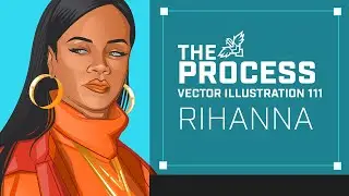 the Process - An Affinity Designer vector portrait of RIhanna in 11 mins