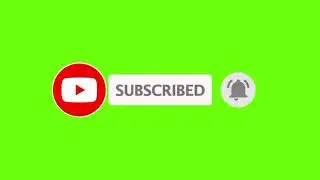 YOUTUBE SUBCRIBE BUTTON GREEN SCREEN ANIMATION FOR VIDEO EDITING - FILMORA PRO X, PREMIERE PRO