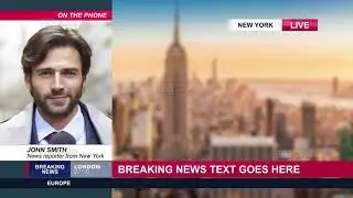 News graphic package after effects template