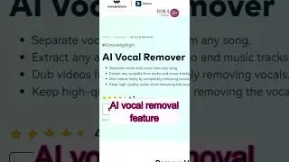 Create Magic with Wondershare Filmora 13| Remove Vocals from Music Instantly #filmora13 #shorts