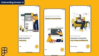 How to design onboarding screens in Figma | Onboarding Screens (UI&UX design) - Figma tutorial | 04