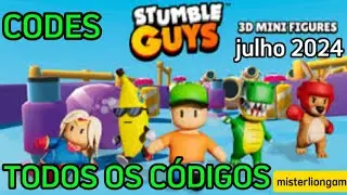 CÓDIGOS STUMBLE GUYS | JULHO 2024 | STUMBLE GUYS CODES | STUMBLE GUYS GIFT CODES  REDEEM CODES 🎁🎁🎁