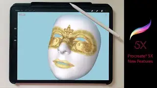 Procreate 5X New Features Part 5: FacePainting, Text scribbling and more