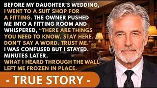 “Hide In The Fitting Room,” The Bridal Shop Owner Whispered Before The Wedding... | Old Lion Stories