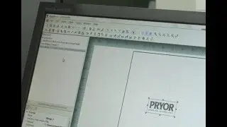 Marking a logo with a Pryor laser
