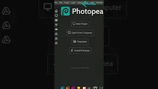 how to upload PSD template to photopea | using Mobile phone #shorts #photopea #psd #template