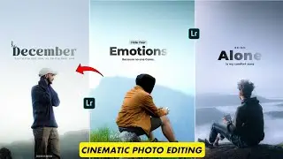 Cinematic Text Photo Editing Lightroom | Instagram Viral Cinematic Quotes Photo Editing Tutorial