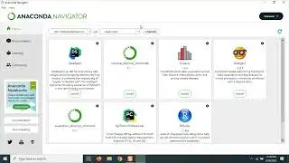 Installing Applications with Anaconda Navigator