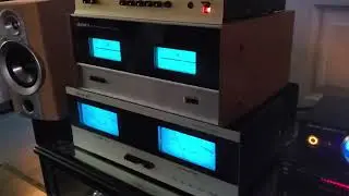 big vue meter SAE 200 watts vs big vue meter dynaco 150 watts vintage audio crazy eugene