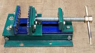 Make A Metal Mini Drill Vise //Simple Diy Metal Drill Vise Without Welding //
