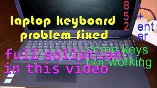 laptop keyboard not working problem solved.some keys of keyboard not working problem