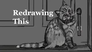 Painting This Cat By The Door Again