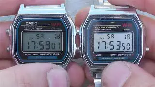 Casio watches a la Montana from the 90s. Review and tests of analogs, comparisons of no brand mod...