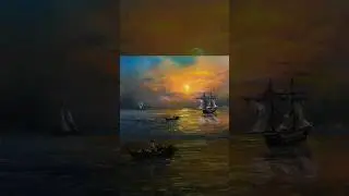Painting Seascape Sunset... #art #painting #artist #drawing #draw