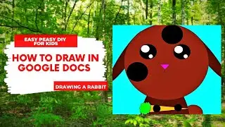 How To Draw A Cute Rabbit | Drawing with shapes in Google Docs