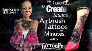 Introducing Tattoo Pro™ Stencils for Realistic Airbrush Tattoos!