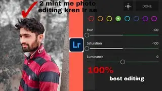 Lightroom black tone photo editing//Lightroom mobile photo editing //lr dark editing