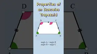 Properties of an isosceles trapezoid 