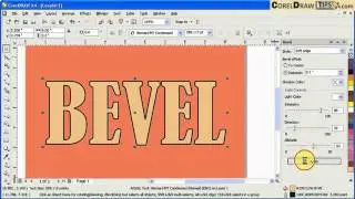 Creating Bevel effects on text in CorelDraw
