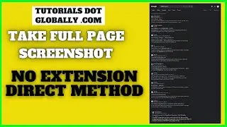 How to Take, a Full Page Screenshot, in Google Chrome Browser without Any Extension.