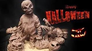 Halloween/The Legend of Jack-o'-Lantern. Halloween from Plasticine