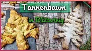 Christmas tree made of puff pastry with pesto or chocolate filling | Quick & Easy | Christmas recipe