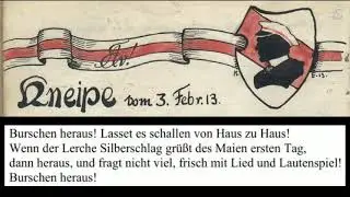 Burschen heraus! (mit Text)