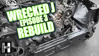 REBUILDING A WRECKED JEEP XJ CHEROKEE FRONT UNIBODY - WRECKED J EPISODE 3!
