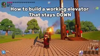 How To Build An Elevator That Stays Down In Lego Fortnite