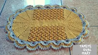 TAPETE OVAL MARY PASSO A PASSO (PARTE 02/02