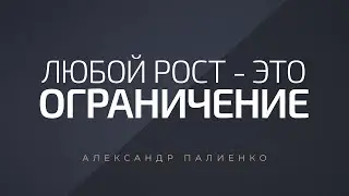 Любой рост - это ограничение. Александр Палиенко.