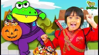 Trick or Treating with Ryan on Halloween! Best Halloween Episodes for Kids!