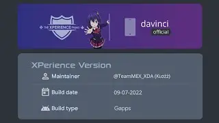 XPerience Proyect ROM Davinci/Mi 9T Ya disponible! android 12L