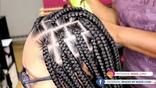 How to do Medium Knotless Box Braids