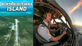 6,000' Runway + No Air Traffic Control + Bahamian Seafood | Airline Pilot Adventures, Island Style