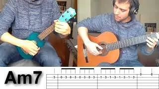 Somewhere Over The Rainbow - Guitar + Ukelele - TAB + CHORDS - Dependel Acorde