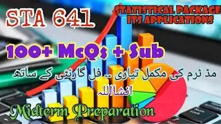 STA641 || Midterm Preparation || MCQS and Subjective Questions || Lecture 1 to 8