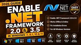 How To Enable  NET Framework 2.0 and 3.5 in Windows 7, 8.1 and 10