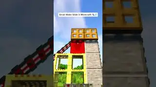 💧Small Water Slide in Minecraft! 